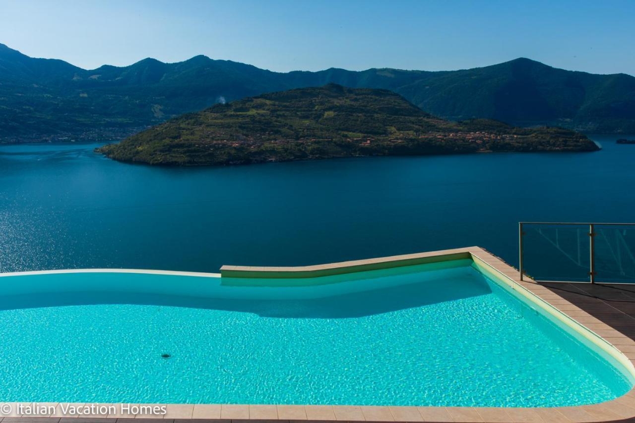 Italian Vacation Homes - Panoramic Villa Parzanica Eksteriør billede
