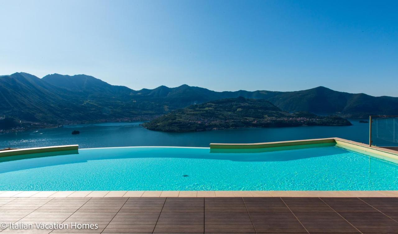 Italian Vacation Homes - Panoramic Villa Parzanica Eksteriør billede