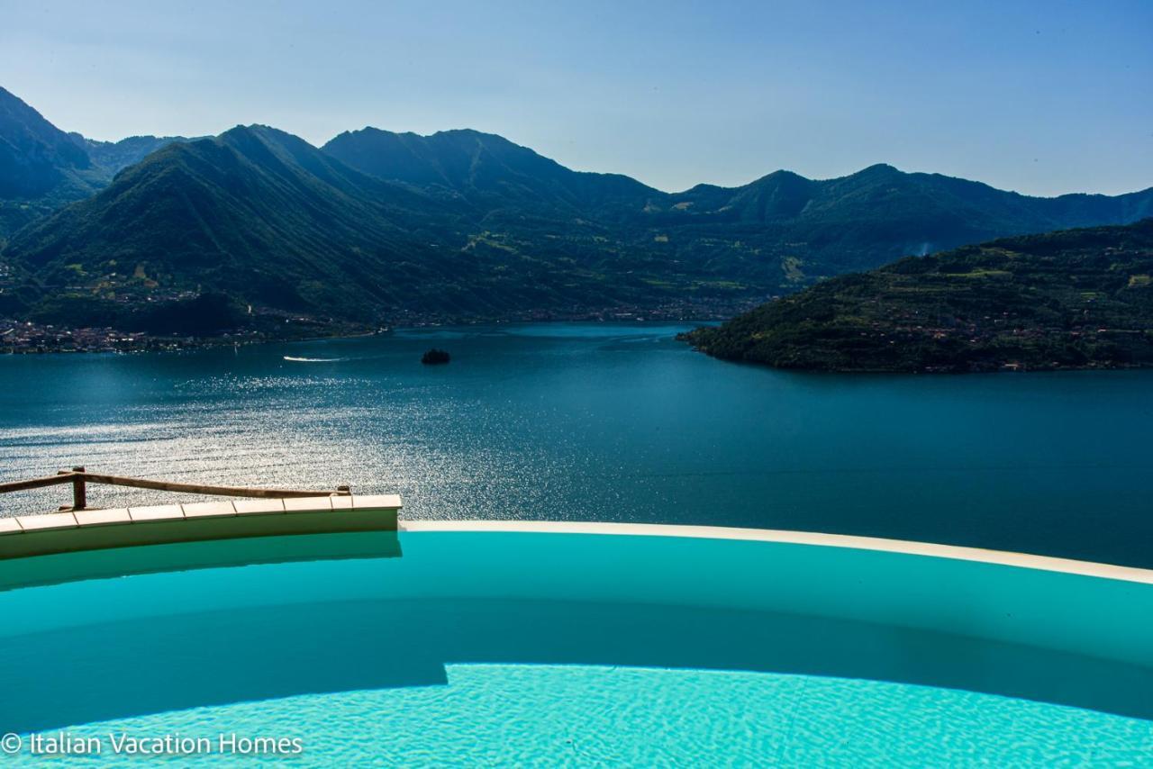 Italian Vacation Homes - Panoramic Villa Parzanica Eksteriør billede