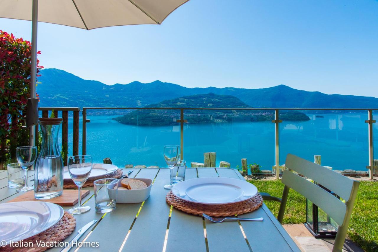 Italian Vacation Homes - Panoramic Villa Parzanica Eksteriør billede